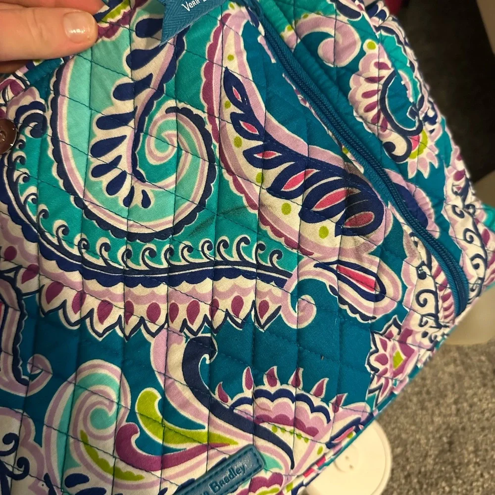 Vera Bradley Teal Paisley Duffle Baby Bag